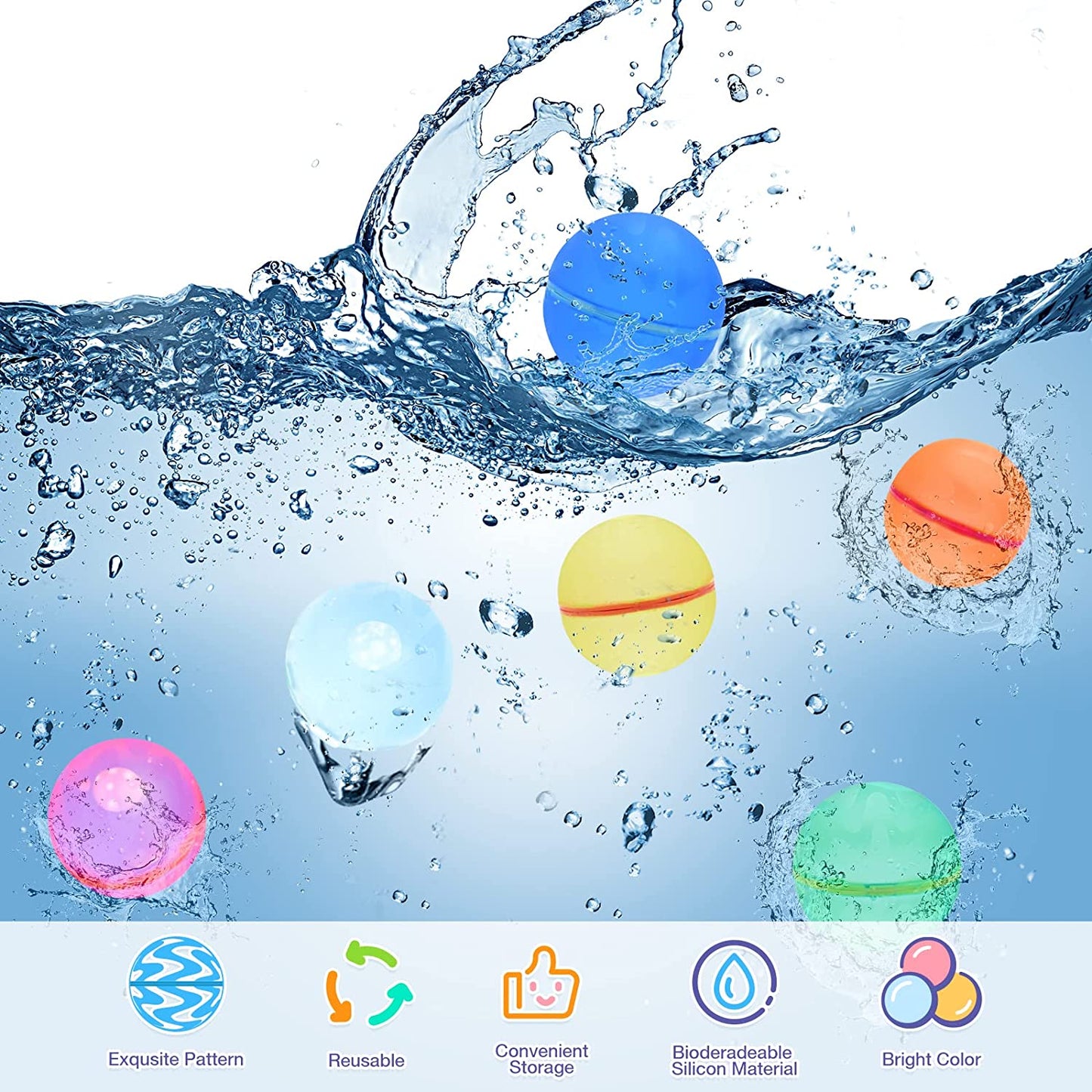 Trendy Treasures™ Reusable Water Balloons (12 pcs)